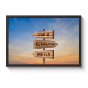 Personalized Street Sign Custom Wall Framed Prints
