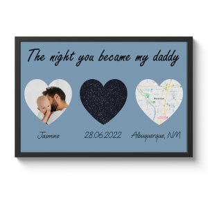 The Night You Became My Daddy Custom Framed Print