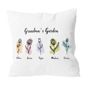 Grandma's Garden Custom Pillow