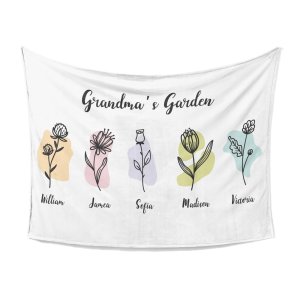 Grandma's Garden Custom Blanket