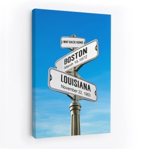 Name Canvas Street Sign Custom Wall Canvas Prints