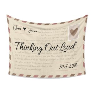 Song Lyric Gifts Custom Blanket With Words