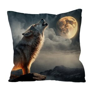 Wolf Alpha Animal Custom Pillow