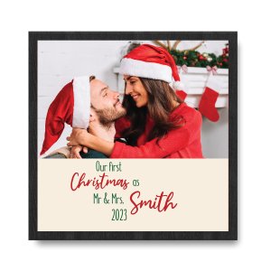 Our First Christmas Together Personalized Framed Print
