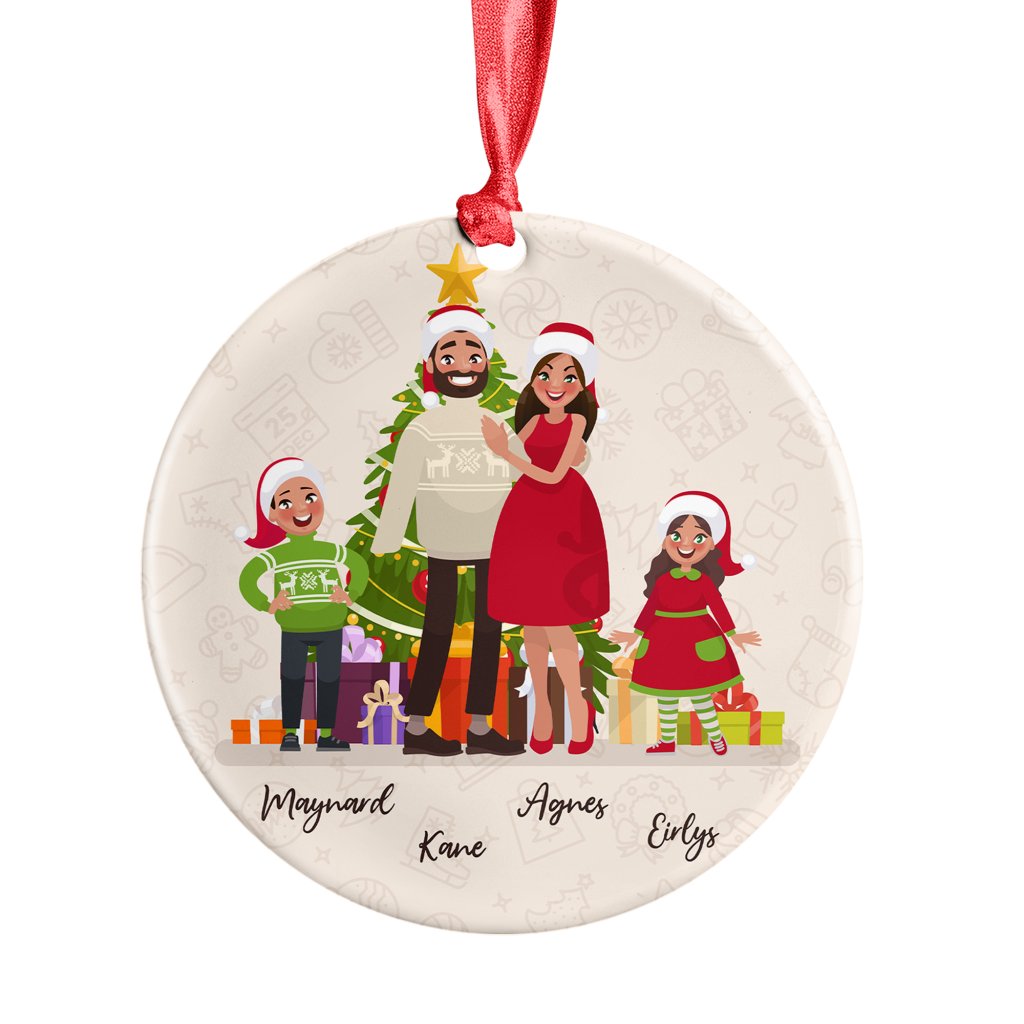 Personalized Family Member Name Christmas Ornament