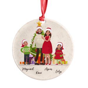 Personalized Family Member Name Christmas Ornament