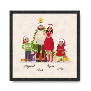 Personalized Family Members Name Framed Print