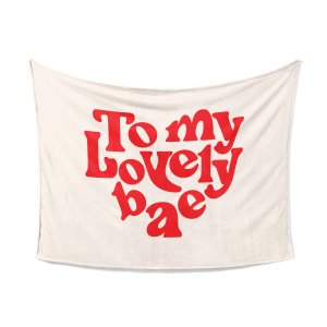 Personalized Love Message To My Lovely Bae Custom Blanket