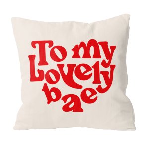 Personalized Love Message To My Lovely Bae Custom Pillow