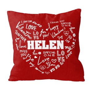 Personalized Pillow With Name Valentine's Gift