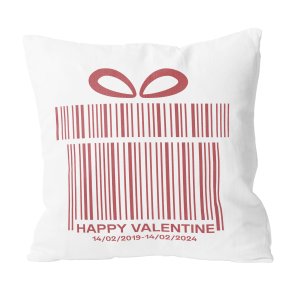 Valentine Gift Code Date Custom Pillow