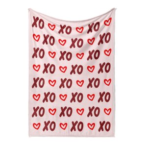 XOXO Love Custom Valentine’s Day Blanket