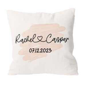 Personalized Name And Date Custom Pillow