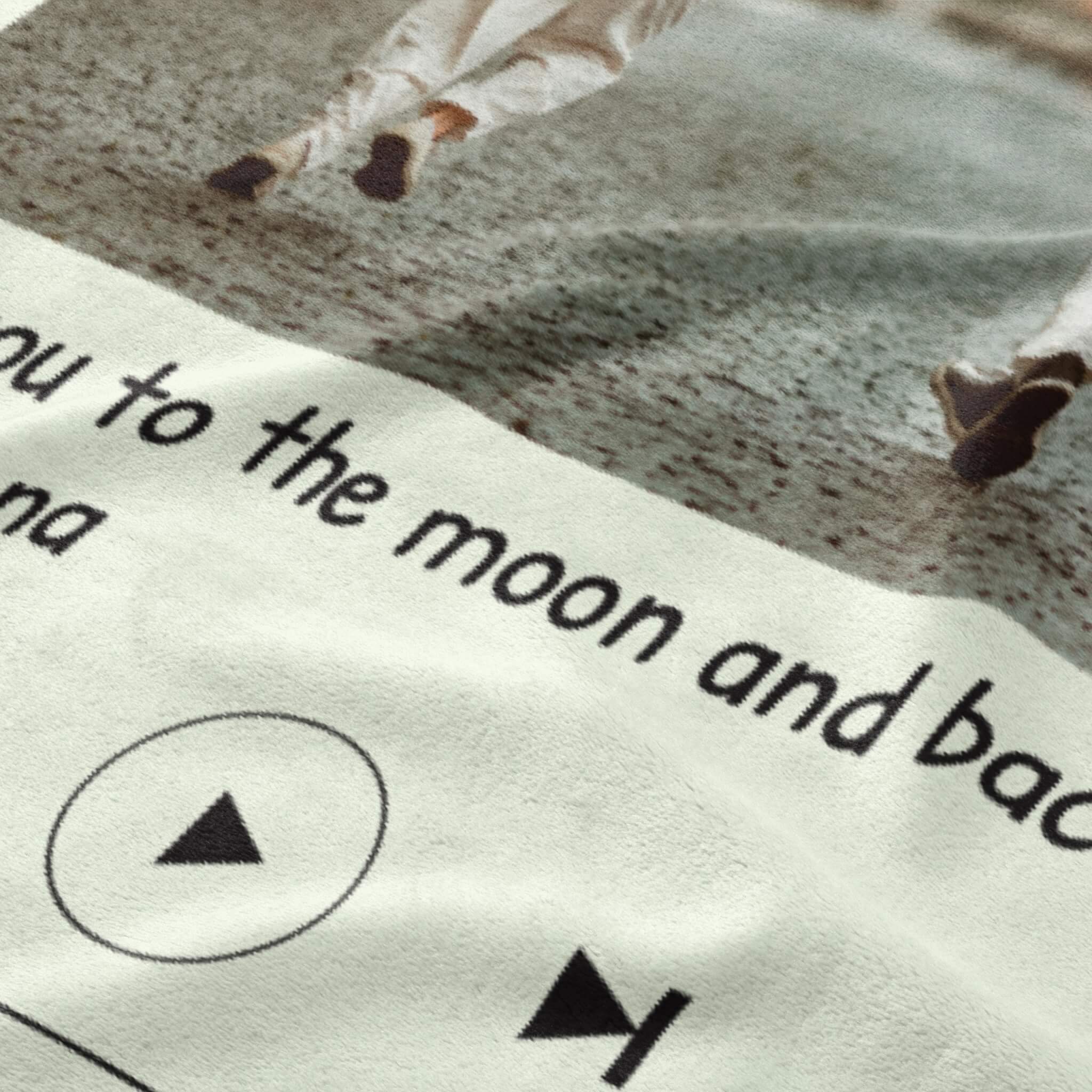 Personalized Song Plaque Custom Blanket