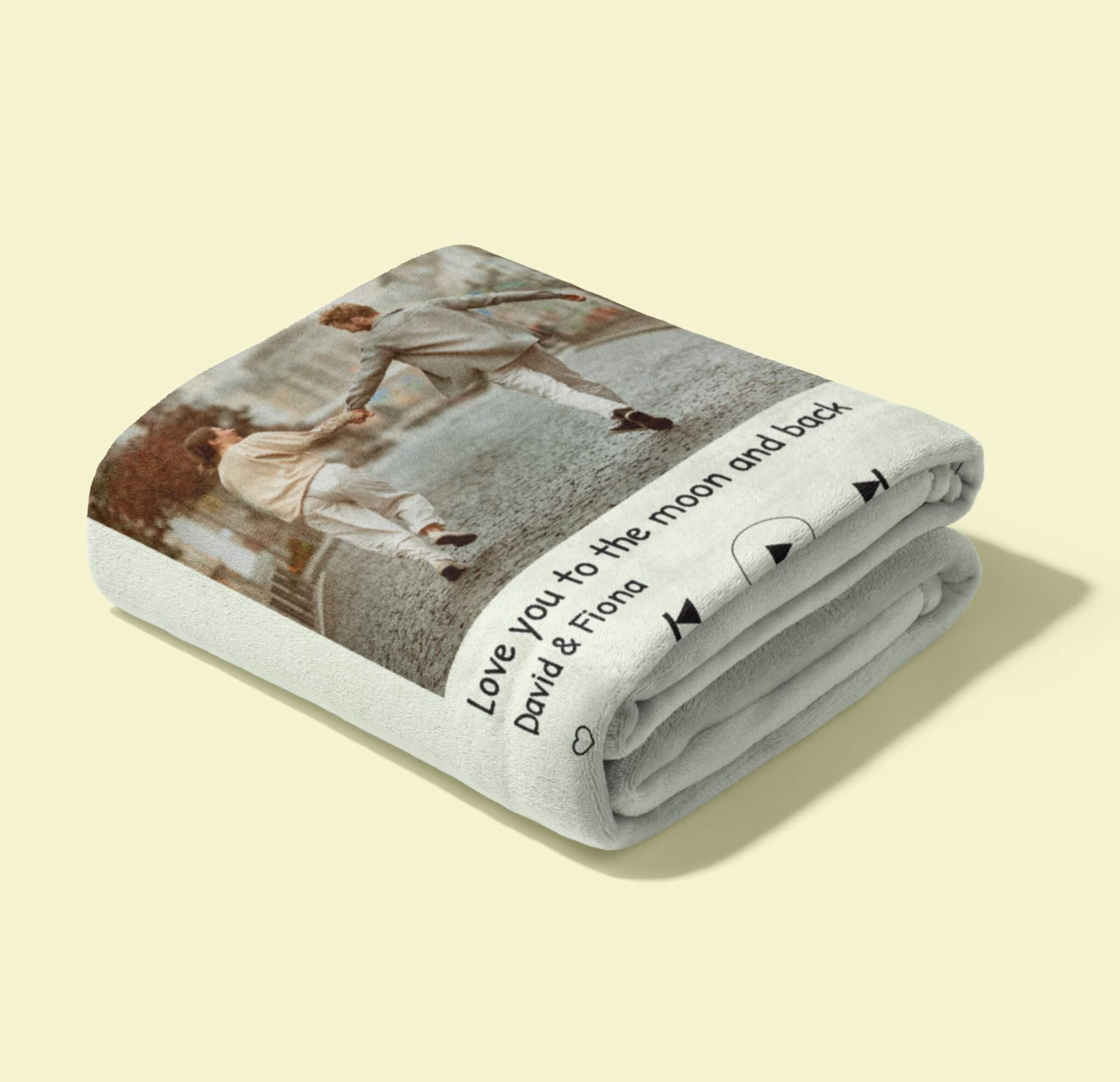 Personalized Song Plaque Custom Blanket