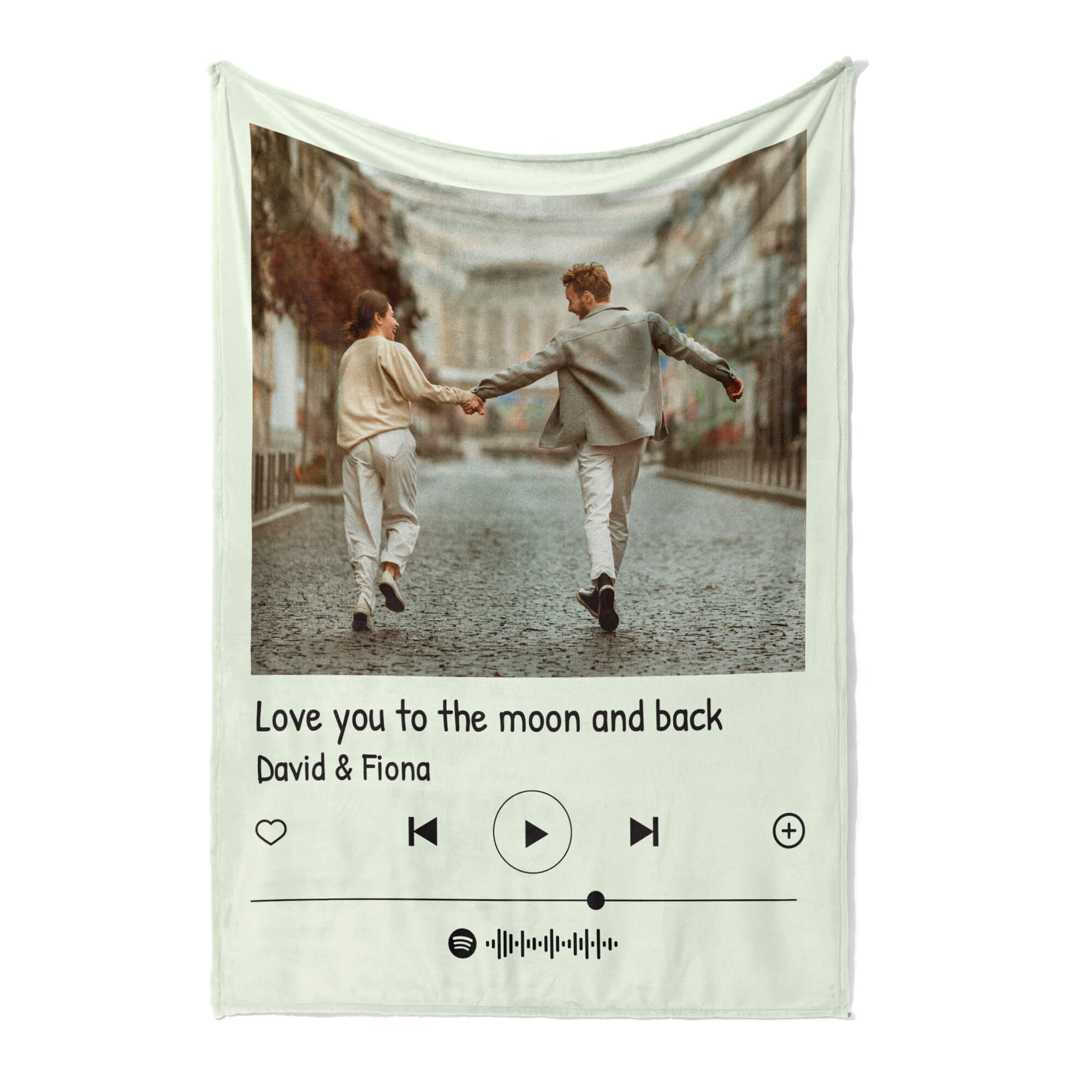 Personalized Song Plaque Custom Blanket