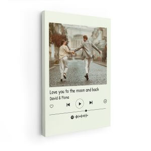 Personalized Song Plaque Custom Canvas Print