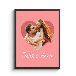 Custom Couple Name Framed Print