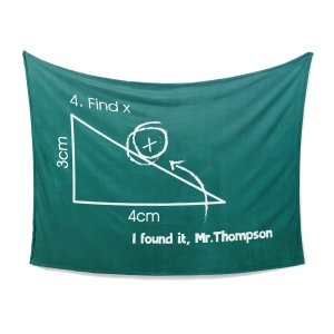 Find X Custom Blanket Funny Saying Math Teacher
