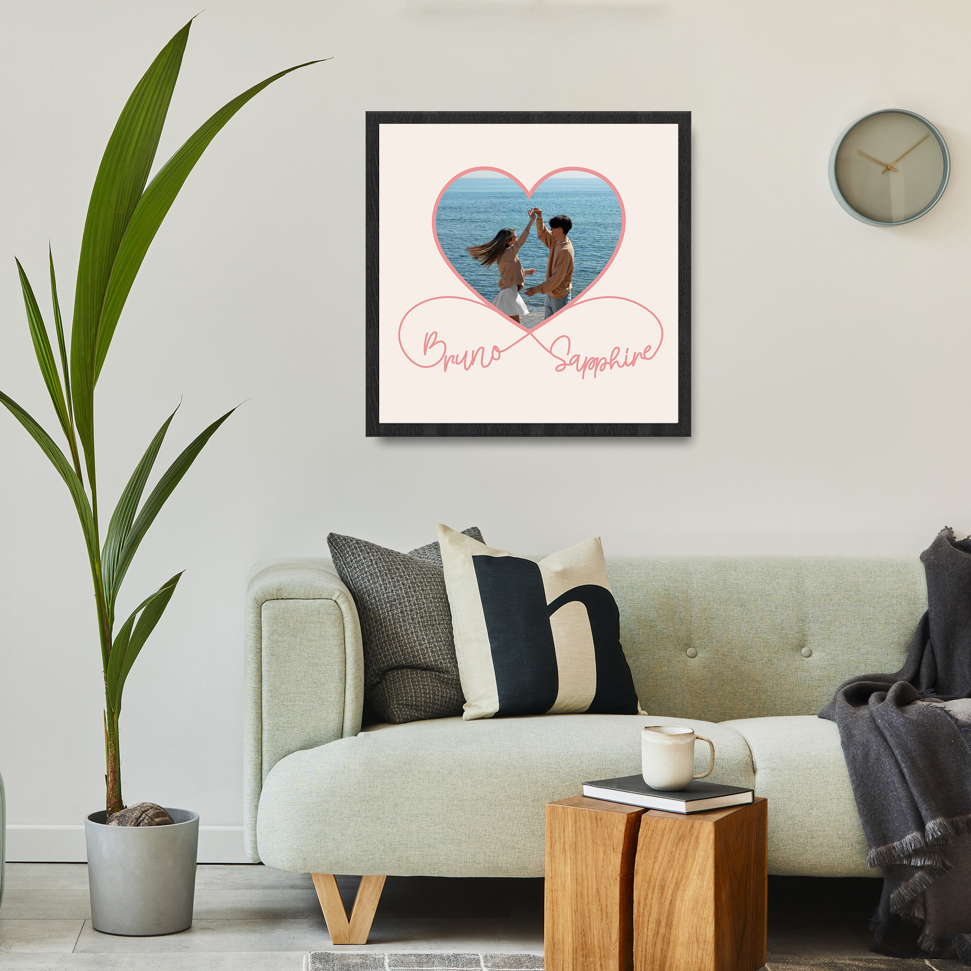 Infinite Love Custom Framed Print Name And Image