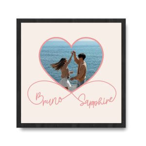 Infinite Love Custom Framed Print Name And Image