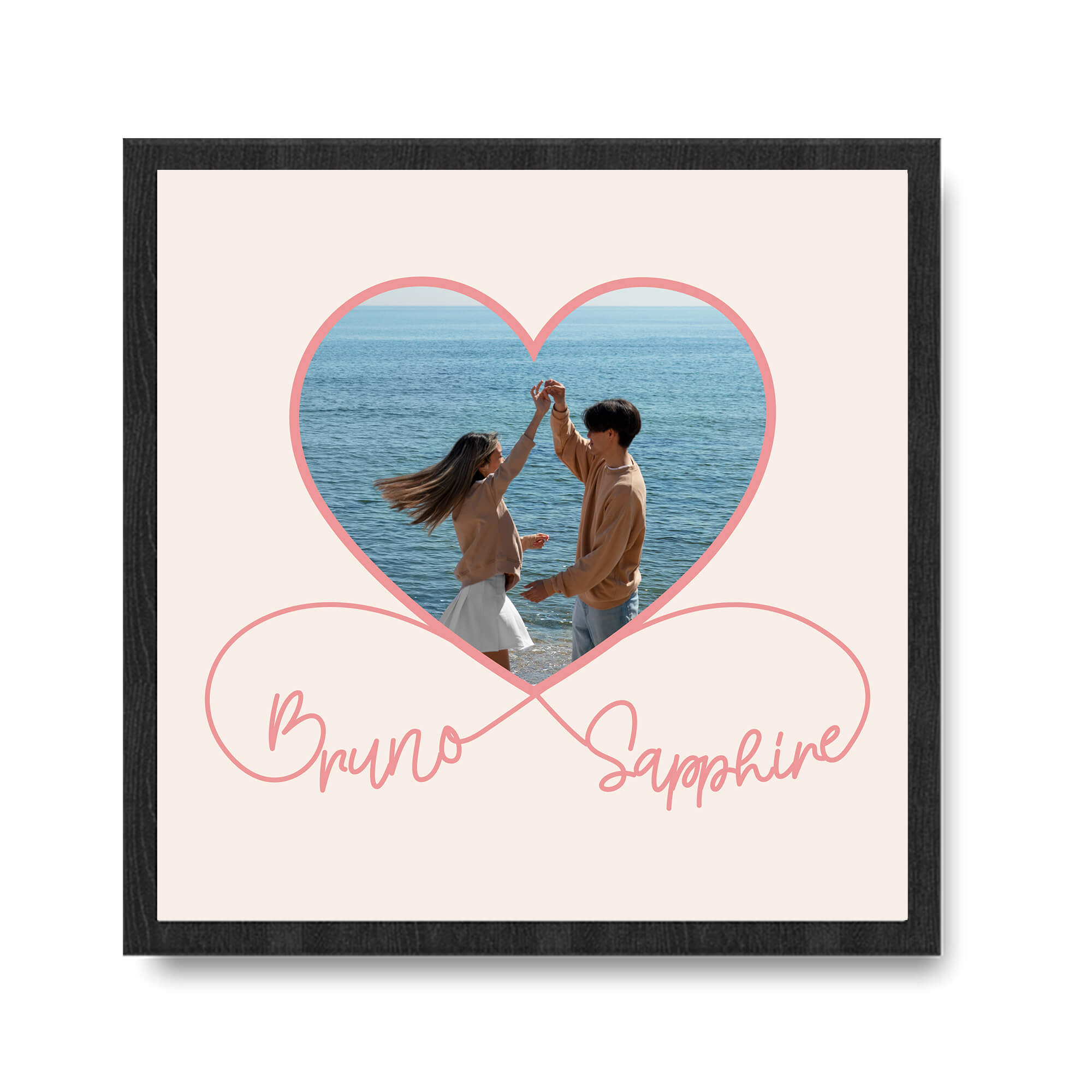 Infinite Love Custom Framed Print Name And Image