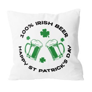 St Patrick's Day Small Gift Ideas Irish Beer Custom Pillow